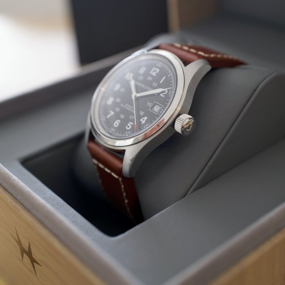 Hamilton Khaki Field Automatic Watch + new Strap - Picture 5 of 11